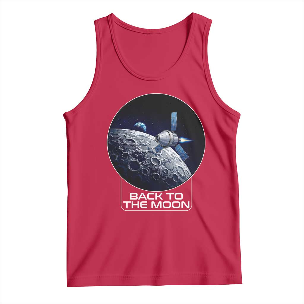 Back To The Moon Tank Top Lunar Mission Astronaut Space Lover