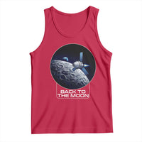 Back To The Moon Tank Top Lunar Mission Astronaut Space Lover