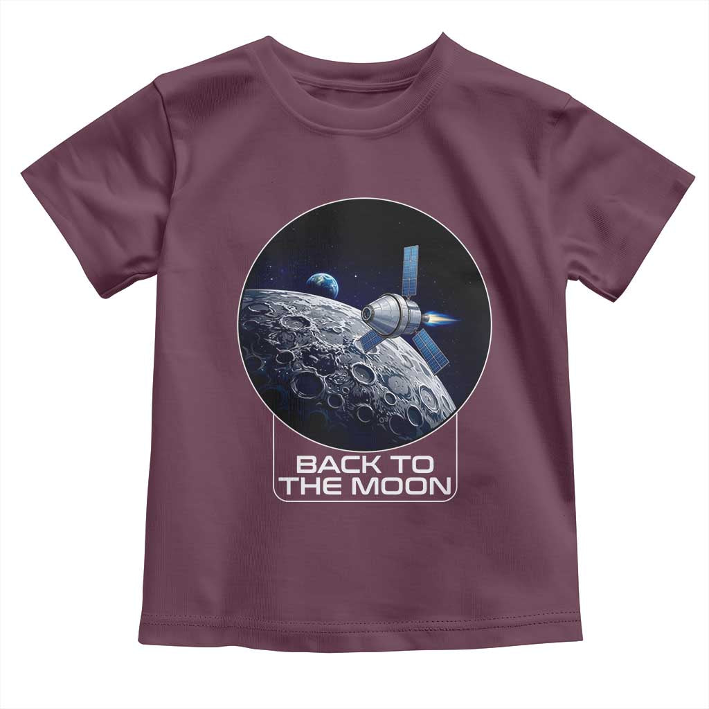Back To The Moon Toddler T Shirt Lunar Mission Astronaut Space Lover