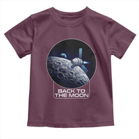 Back To The Moon Toddler T Shirt Lunar Mission Astronaut Space Lover