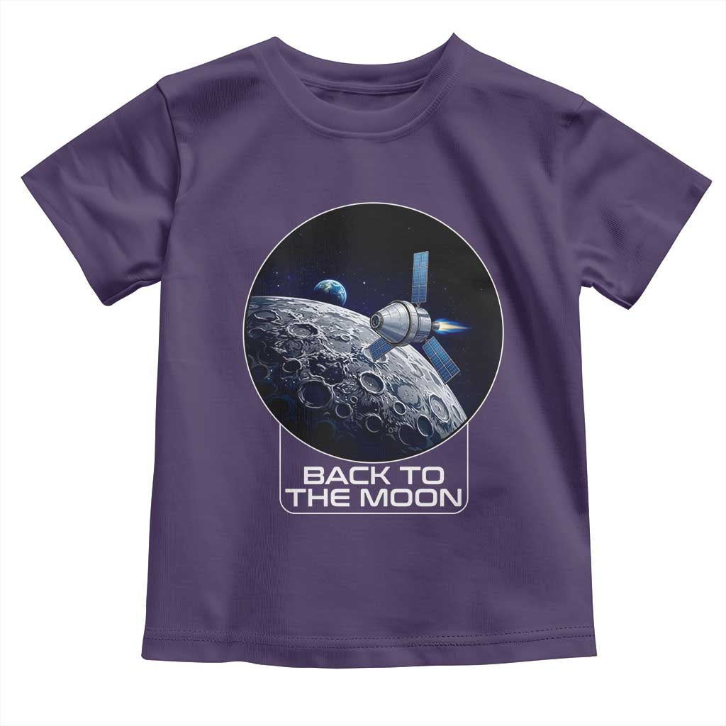 Back To The Moon Toddler T Shirt Lunar Mission Astronaut Space Lover