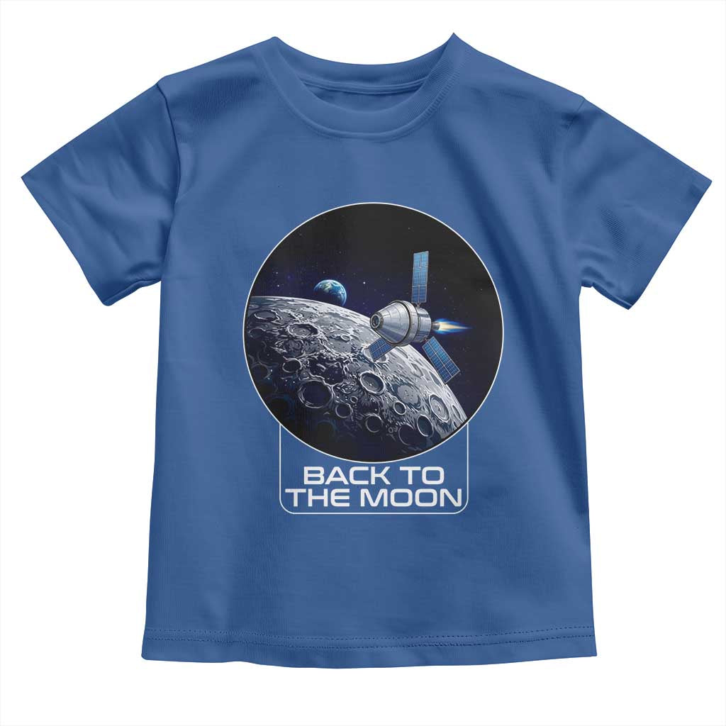 Back To The Moon Toddler T Shirt Lunar Mission Astronaut Space Lover