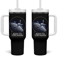 Back To The Moon Tumbler With Handle Lunar Mission Astronaut Space Lover