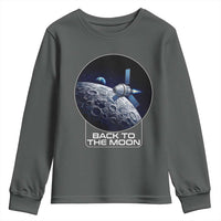 Back To The Moon Youth Sweatshirt Lunar Mission Astronaut Space Lover