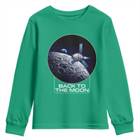 Back To The Moon Youth Sweatshirt Lunar Mission Astronaut Space Lover