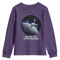 Back To The Moon Youth Sweatshirt Lunar Mission Astronaut Space Lover