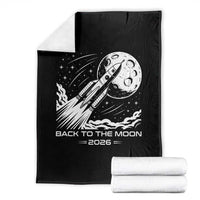 Back To The Moon Throw Blanket Space Exploration Moon Journey 2026