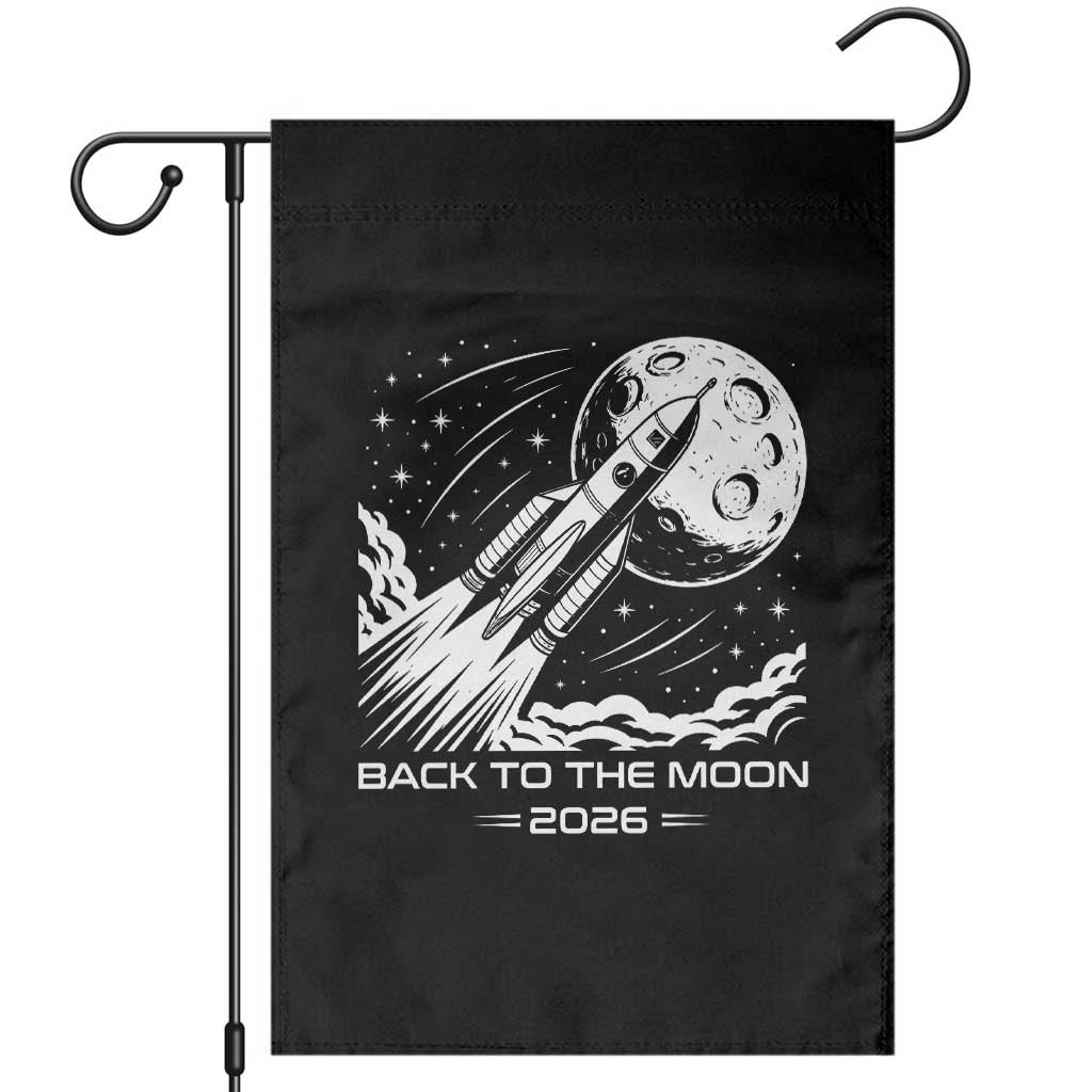 Back To The Moon Garden Flag Space Exploration Moon Journey 2026