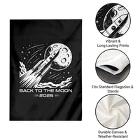 Back To The Moon Garden Flag Space Exploration Moon Journey 2026