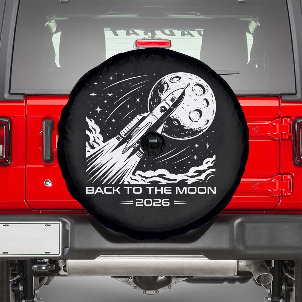 Back To The Moon Spare Tire Cover Space Exploration Moon Journey 2026