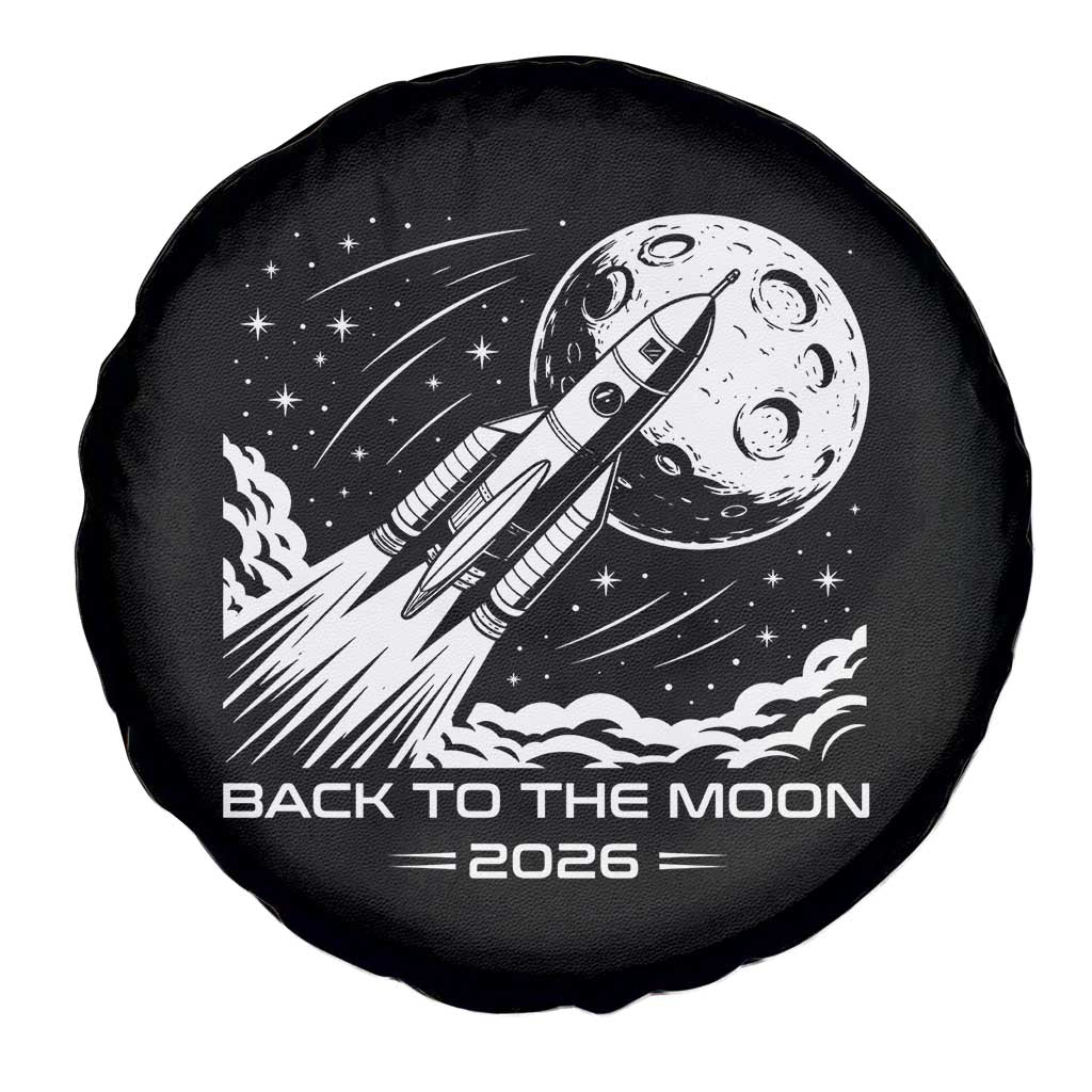 Back To The Moon Spare Tire Cover Space Exploration Moon Journey 2026