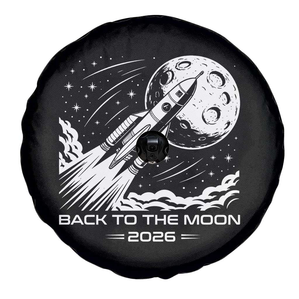 Back To The Moon Spare Tire Cover Space Exploration Moon Journey 2026