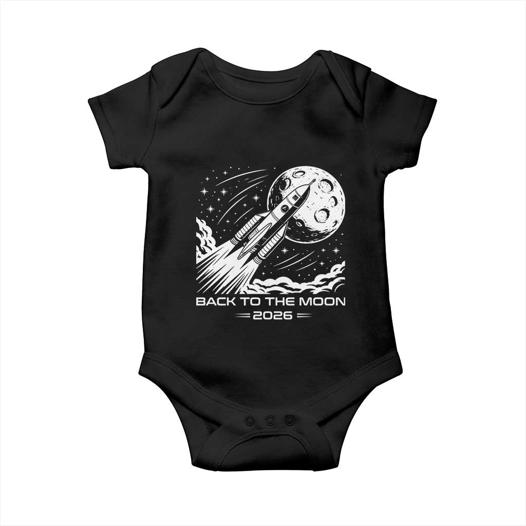 Back To The Moon Baby Onesie Space Exploration Moon Journey 2026