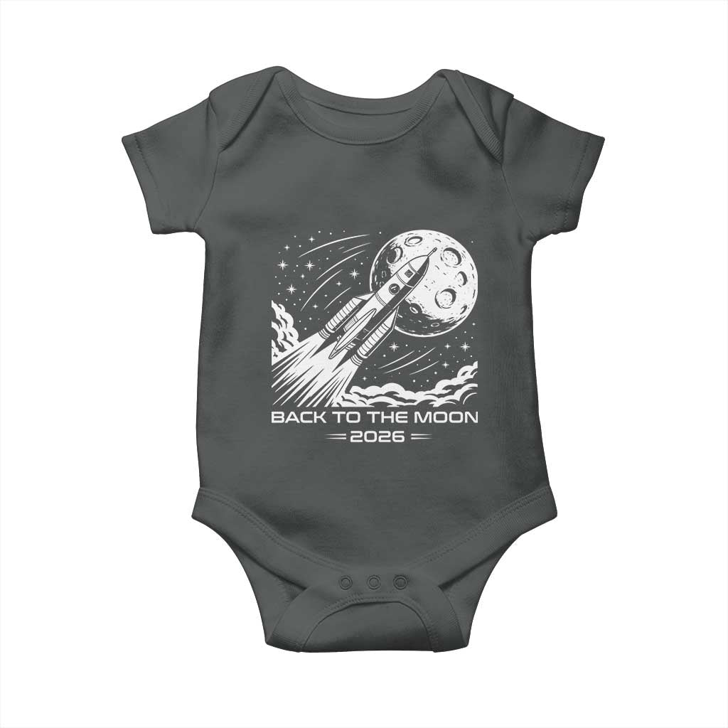 Back To The Moon Baby Onesie Space Exploration Moon Journey 2026