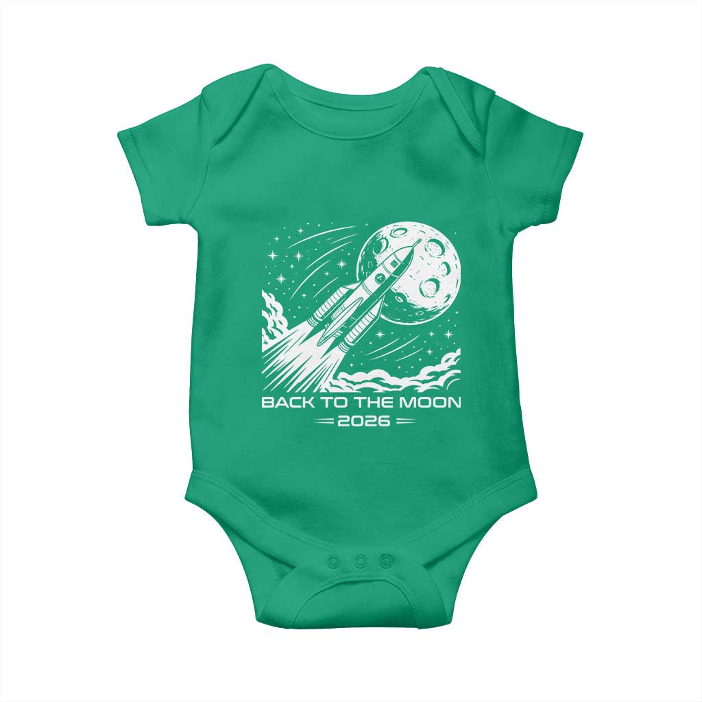 Back To The Moon Baby Onesie Space Exploration Moon Journey 2026