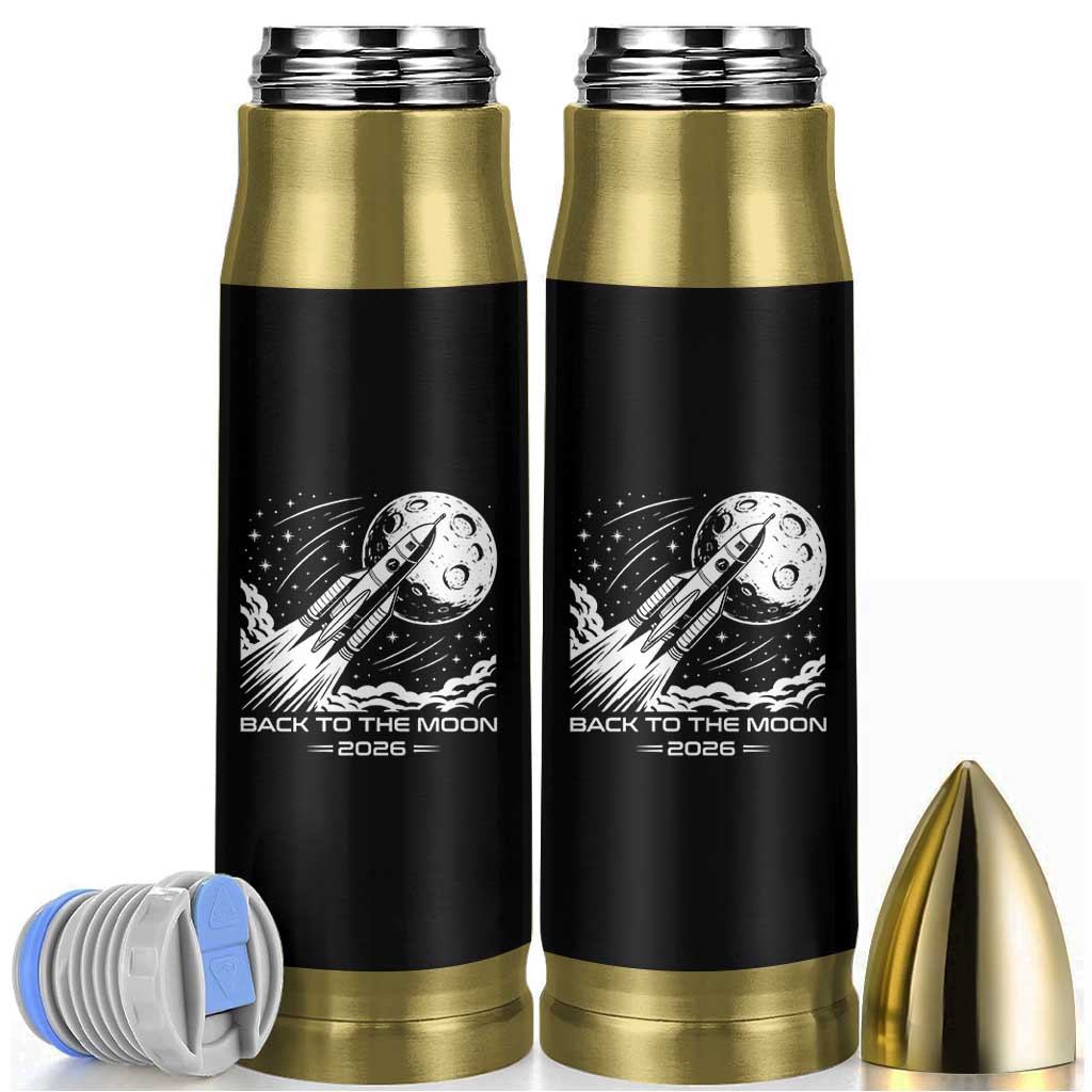 Back To The Moon Bullet Tumbler Space Exploration Moon Journey 2026