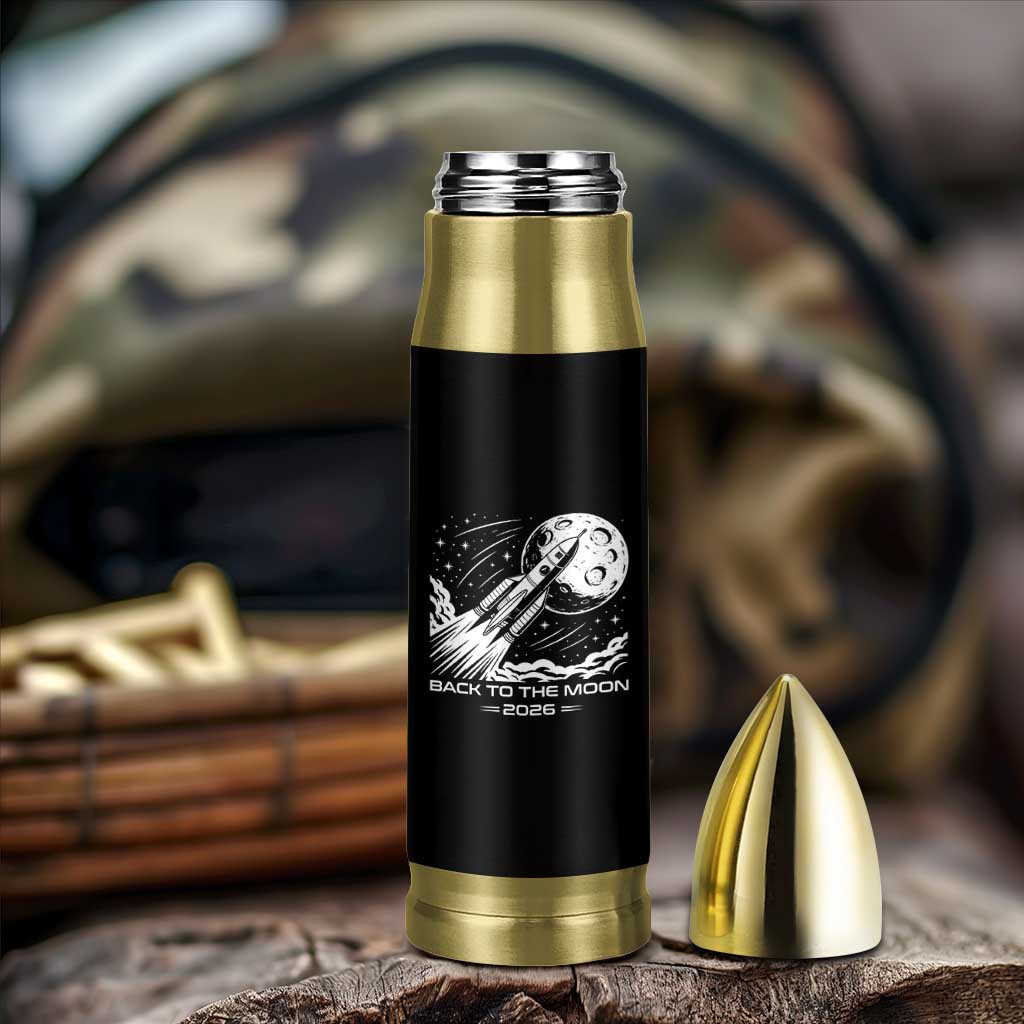 Back To The Moon Bullet Tumbler Space Exploration Moon Journey 2026