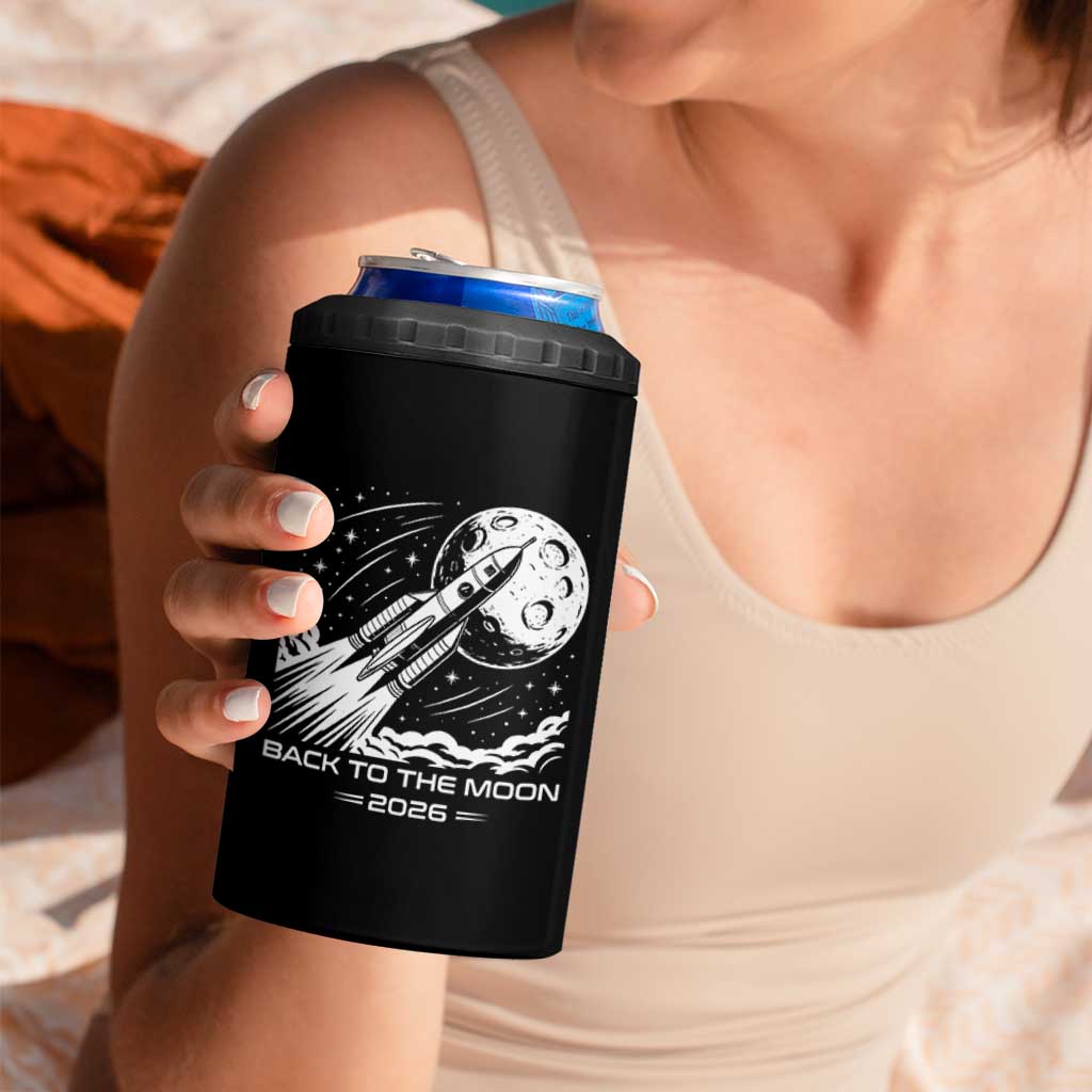 Back To The Moon 4 in 1 Can Cooler Tumbler Space Exploration Moon Journey 2026
