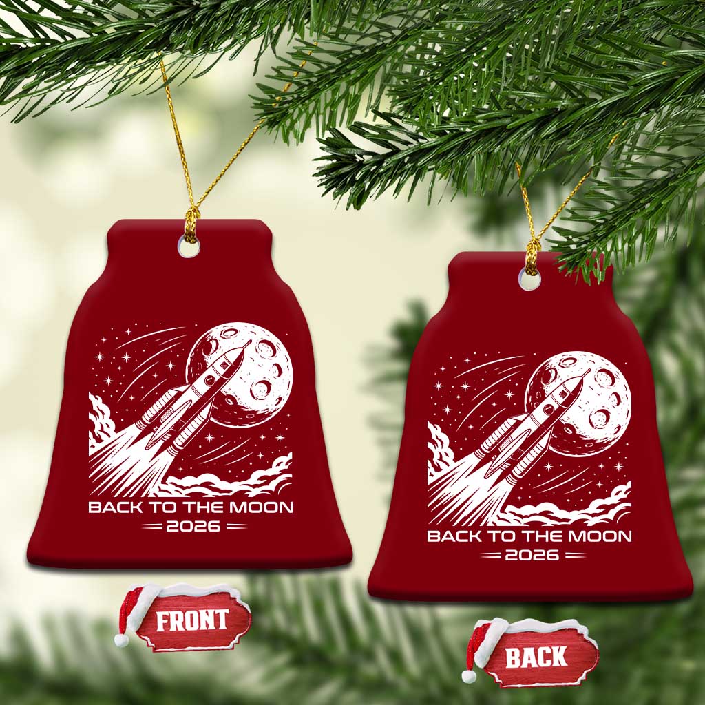 Back To The Moon Ceramic Ornament Space Exploration Moon Journey 2026