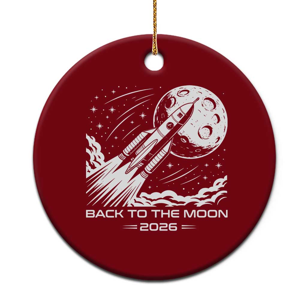 Back To The Moon Ceramic Ornament Space Exploration Moon Journey 2026