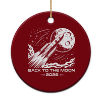 Back To The Moon Ceramic Ornament Space Exploration Moon Journey 2026