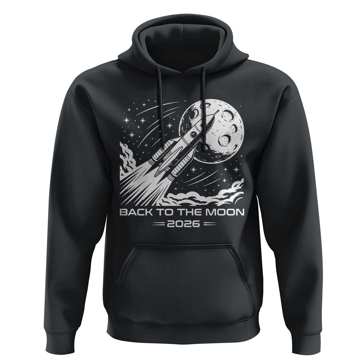 Back To The Moon Hoodie Space Exploration Moon Journey 2026