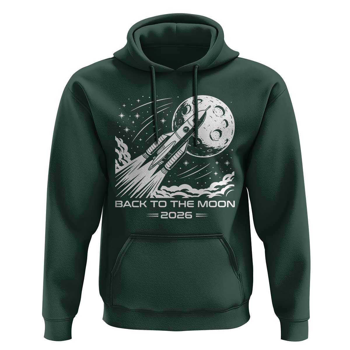 Back To The Moon Hoodie Space Exploration Moon Journey 2026