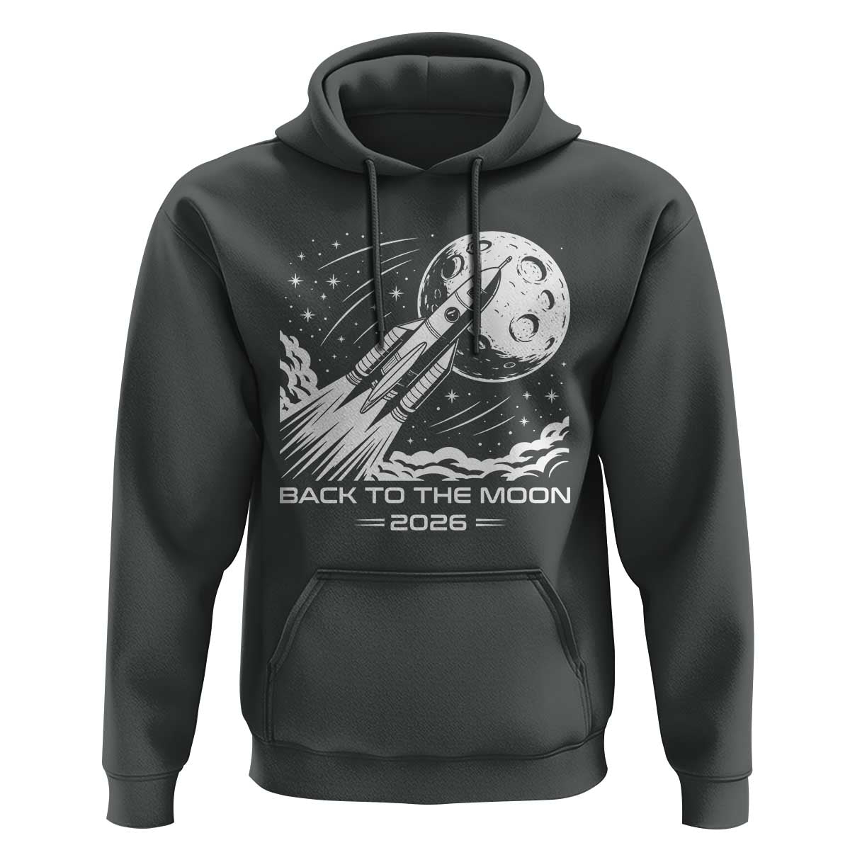 Back To The Moon Hoodie Space Exploration Moon Journey 2026