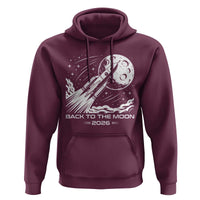 Back To The Moon Hoodie Space Exploration Moon Journey 2026