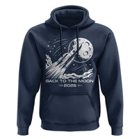 Back To The Moon Hoodie Space Exploration Moon Journey 2026
