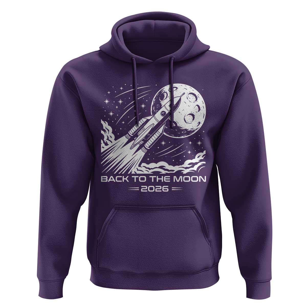 Back To The Moon Hoodie Space Exploration Moon Journey 2026