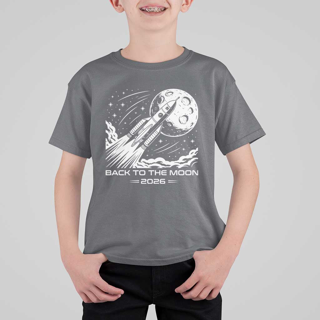 Back To The Moon T Shirt For Kid Space Exploration Moon Journey 2026