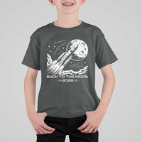 Back To The Moon T Shirt For Kid Space Exploration Moon Journey 2026
