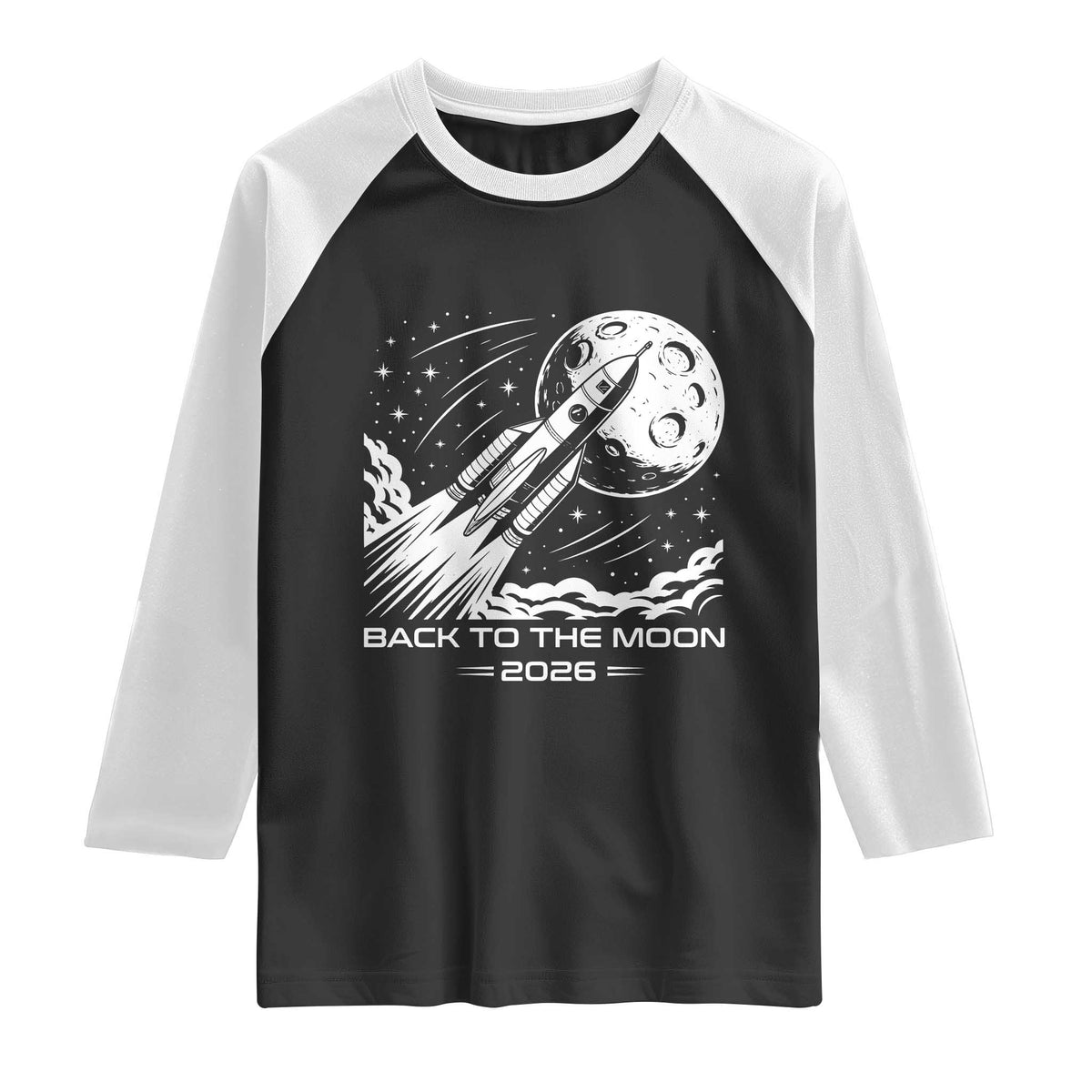 Back To The Moon Raglan Shirt Space Exploration Moon Journey 2026