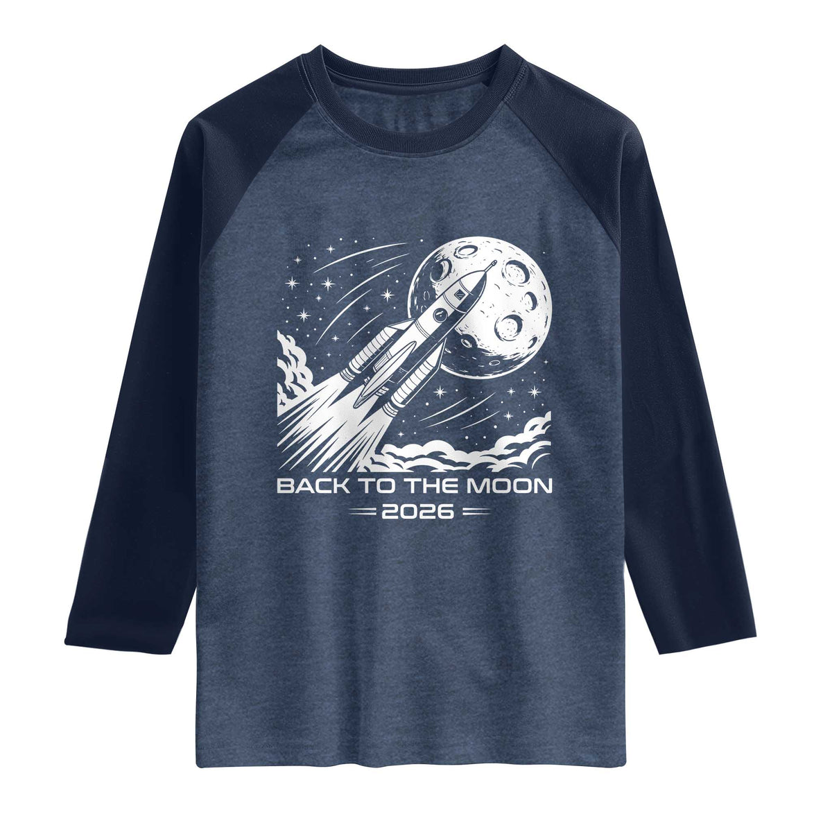 Back To The Moon Raglan Shirt Space Exploration Moon Journey 2026