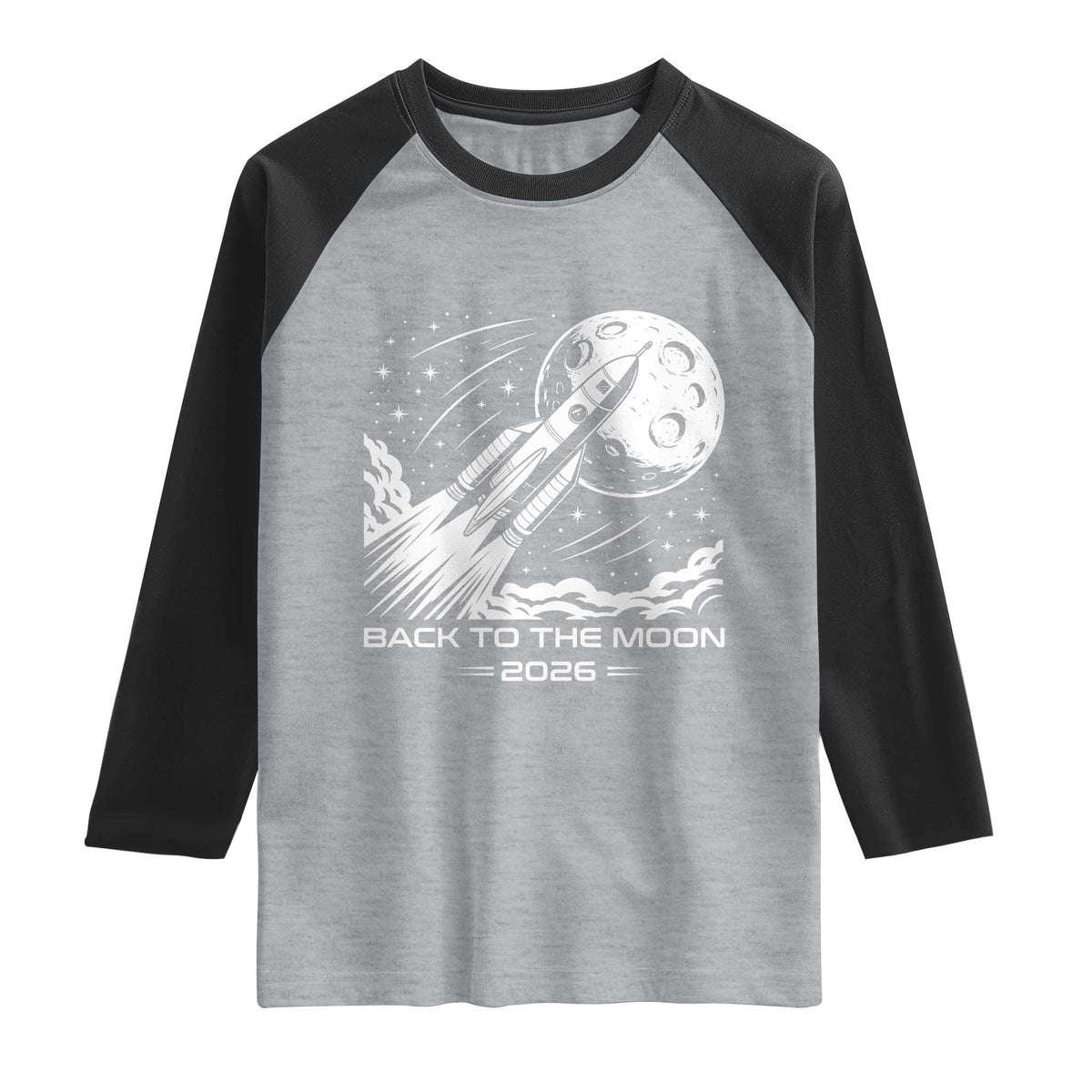 Back To The Moon Raglan Shirt Space Exploration Moon Journey 2026