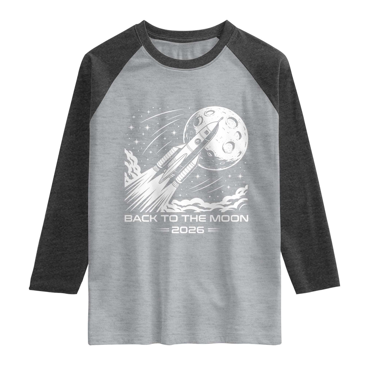 Back To The Moon Raglan Shirt Space Exploration Moon Journey 2026