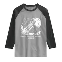 Back To The Moon Raglan Shirt Space Exploration Moon Journey 2026