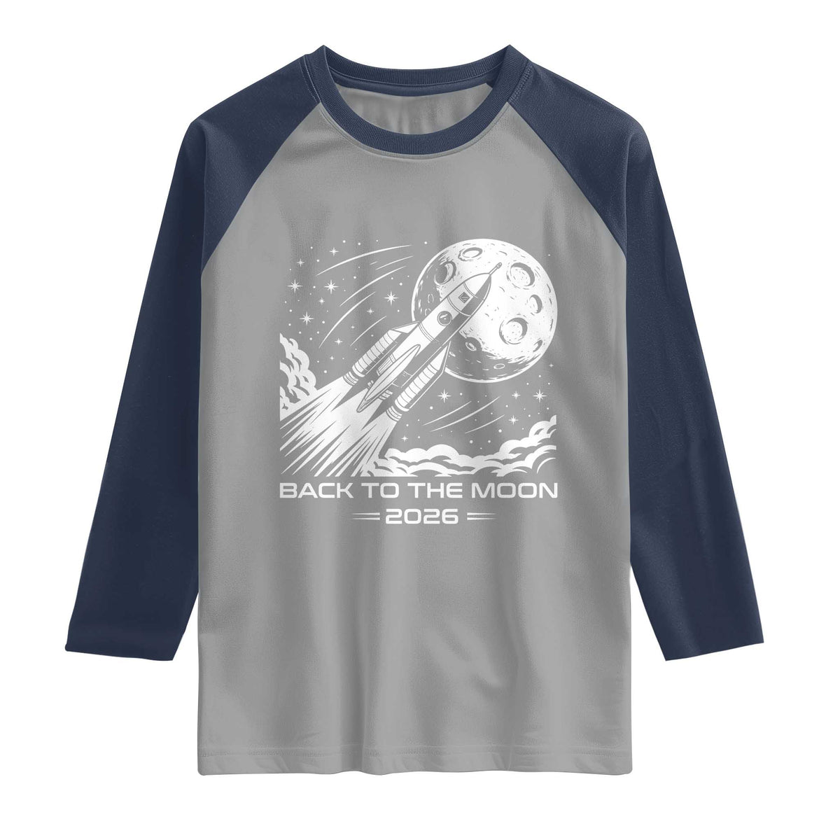 Back To The Moon Raglan Shirt Space Exploration Moon Journey 2026