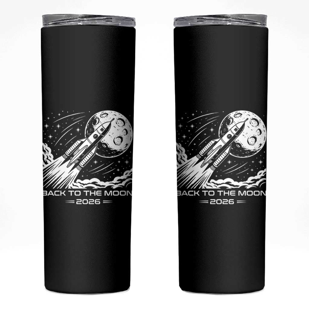 Back To The Moon Skinny Tumbler Space Exploration Moon Journey 2026