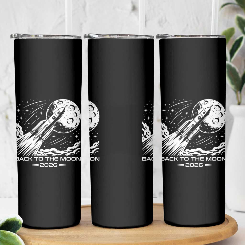 Back To The Moon Skinny Tumbler Space Exploration Moon Journey 2026