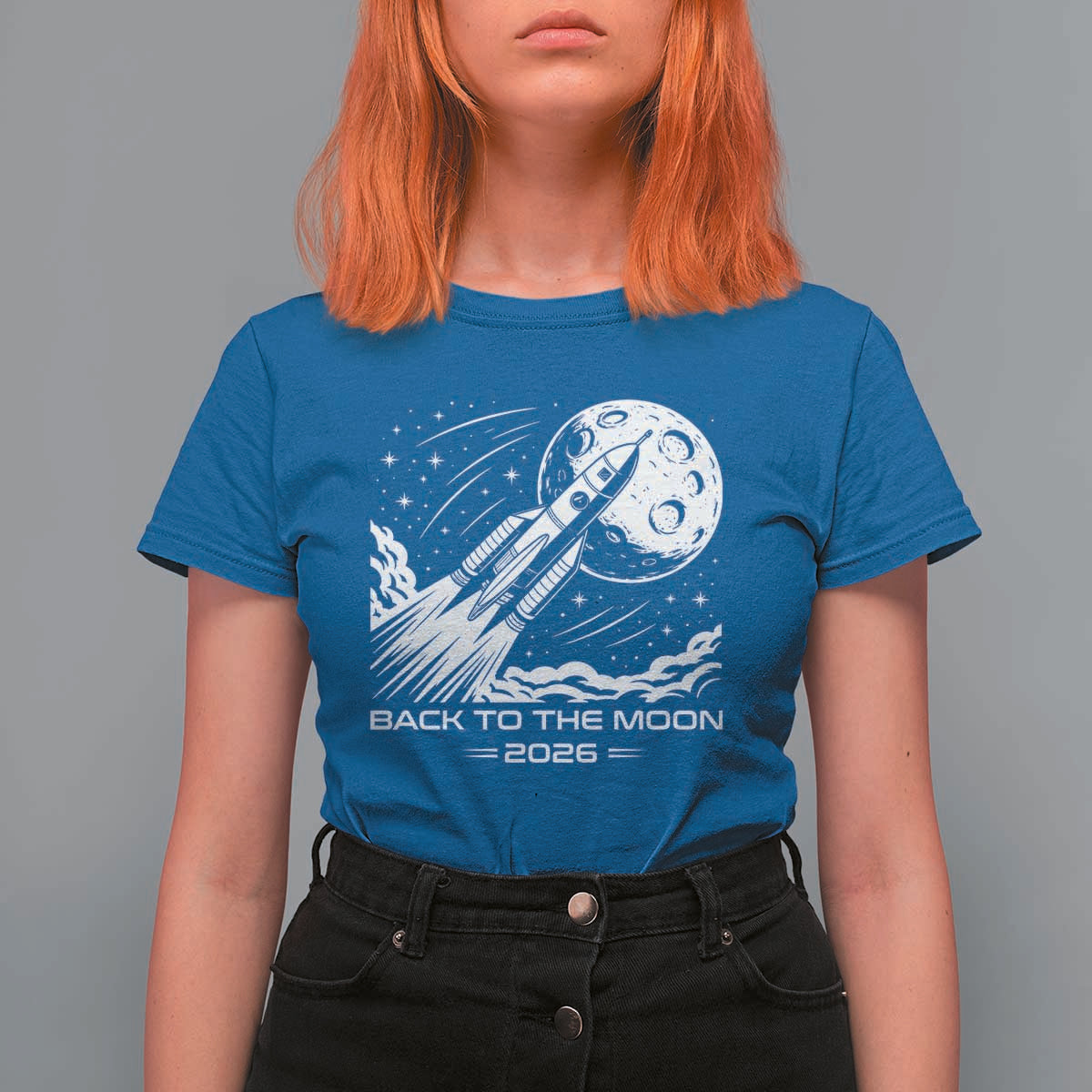 Back To The Moon T Shirt For Women Space Exploration Moon Journey 2026