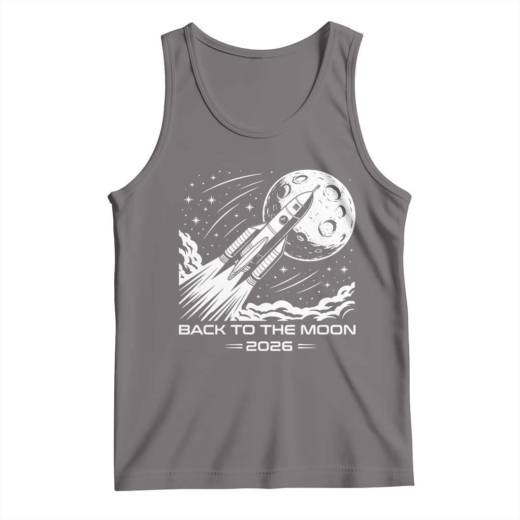 Back To The Moon Tank Top Space Exploration Moon Journey 2026