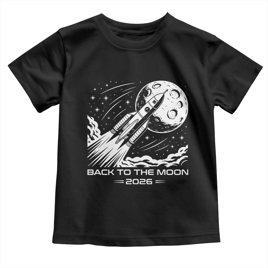 Back To The Moon Toddler T Shirt Space Exploration Moon Journey 2026