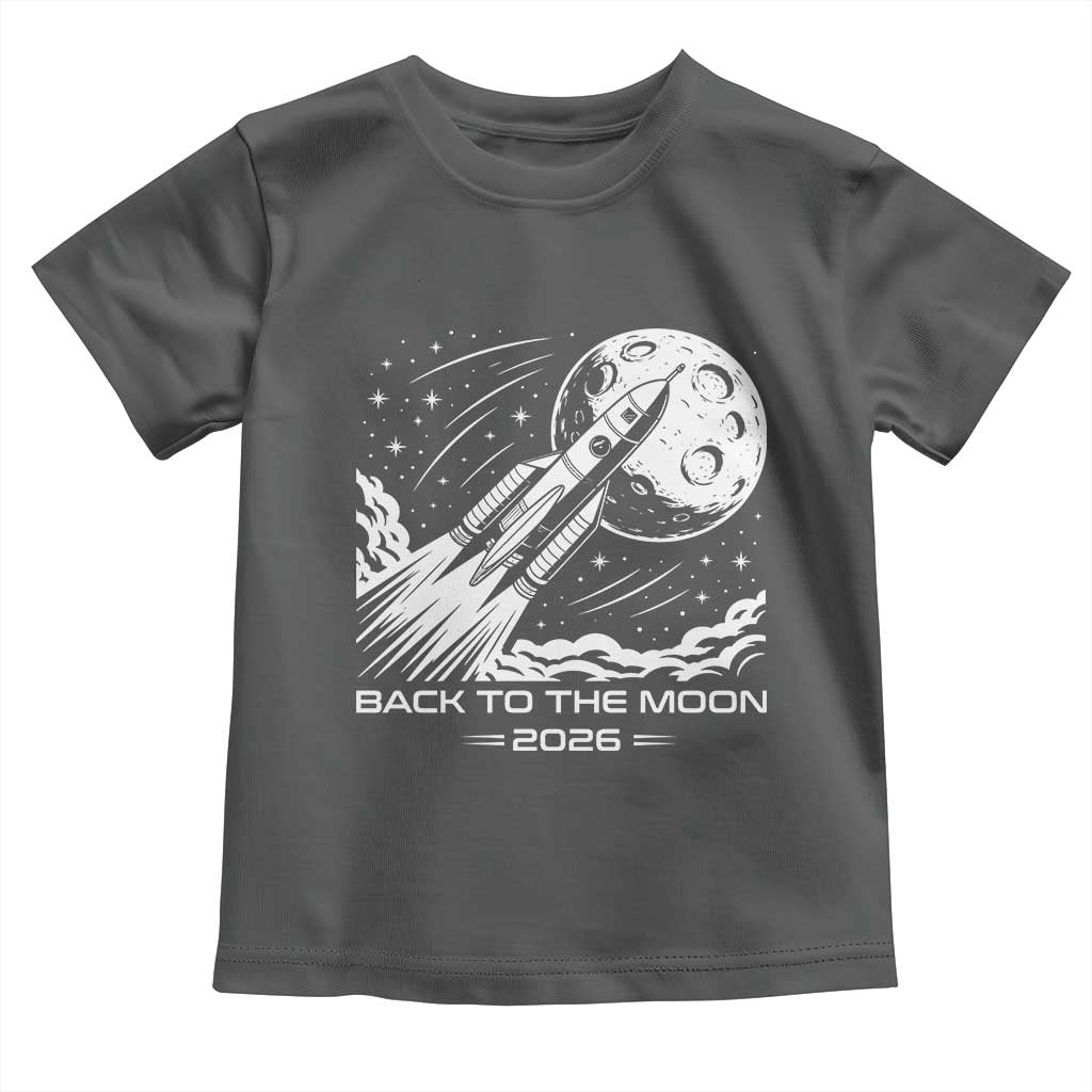 Back To The Moon Toddler T Shirt Space Exploration Moon Journey 2026