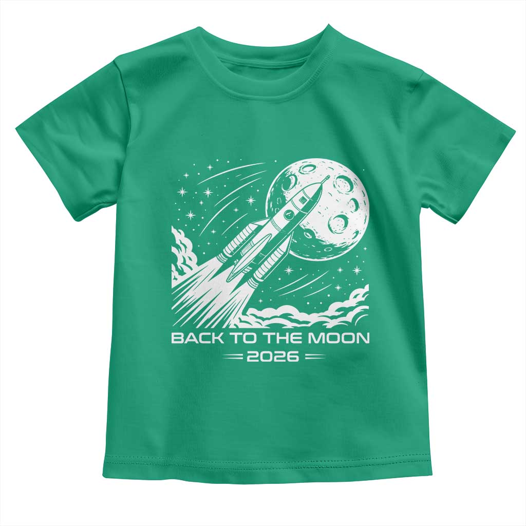 Back To The Moon Toddler T Shirt Space Exploration Moon Journey 2026