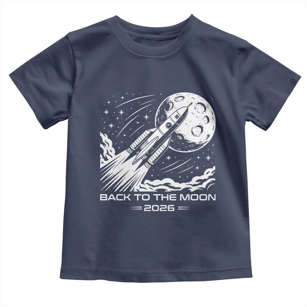 Back To The Moon Toddler T Shirt Space Exploration Moon Journey 2026