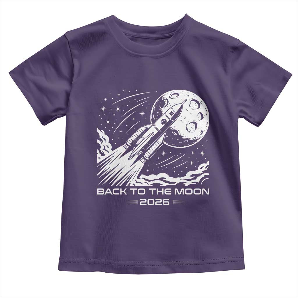 Back To The Moon Toddler T Shirt Space Exploration Moon Journey 2026