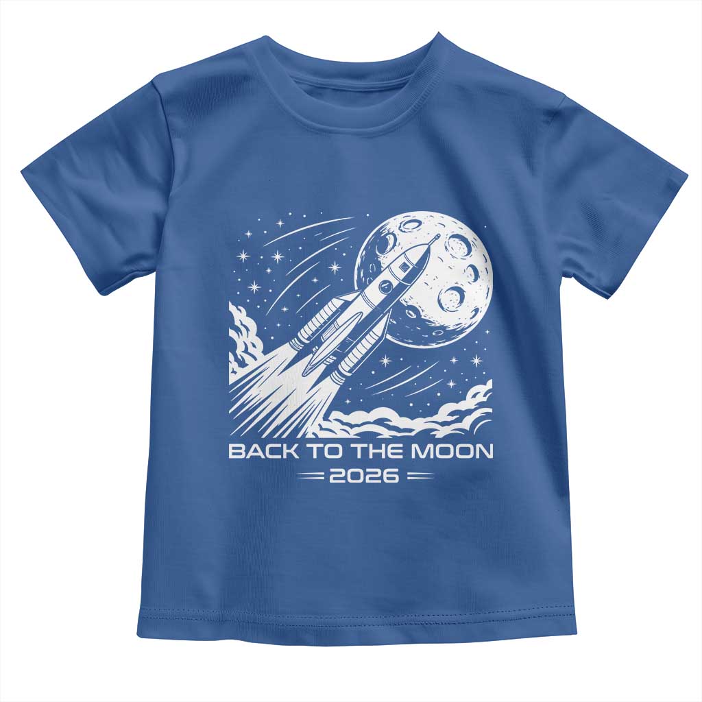 Back To The Moon Toddler T Shirt Space Exploration Moon Journey 2026