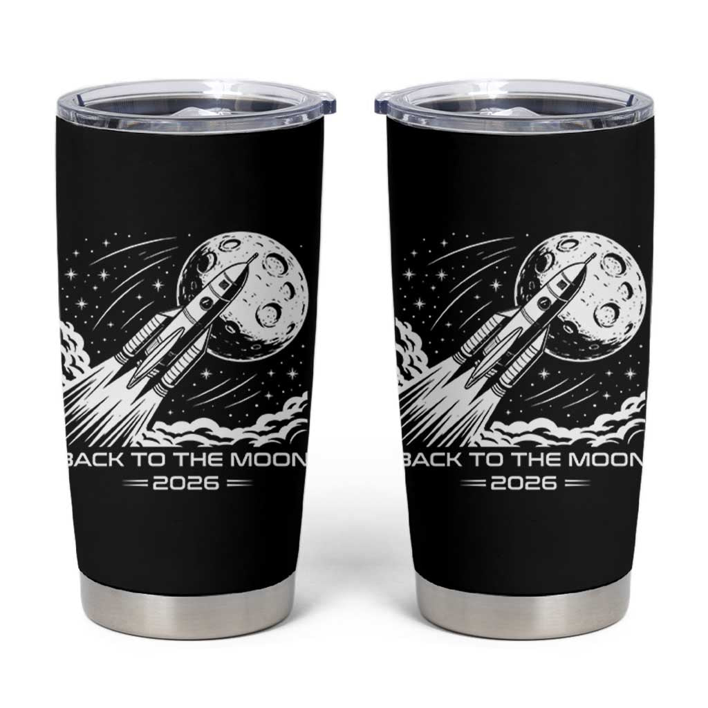 Back To The Moon Tumbler Cup Space Exploration Moon Journey 2026